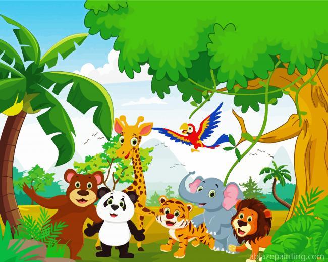 Jungle Safari Animals Paint By Numbers.jpg