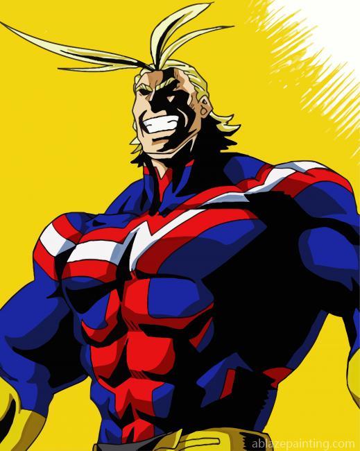 All Might Art Paint By Numbers.jpg