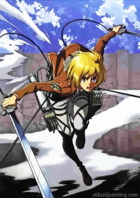Armin Arlert With Swords Paint By Numbers.jpg