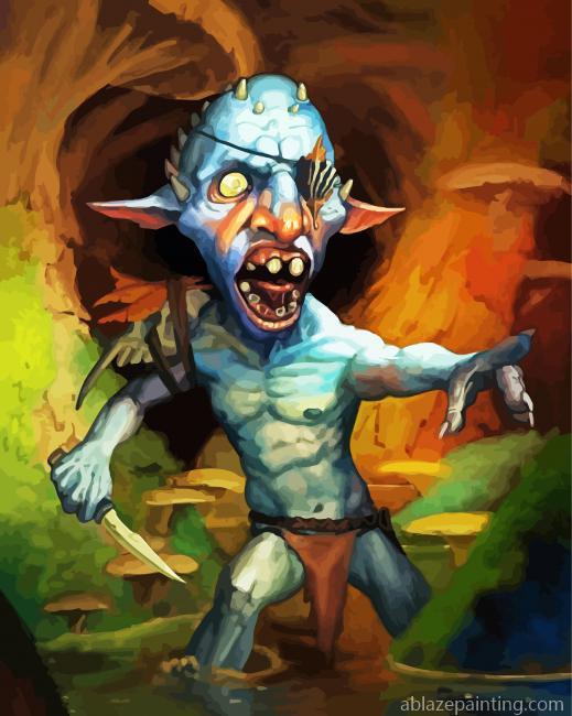 Scary Monster Goblin Paint By Numbers.jpg