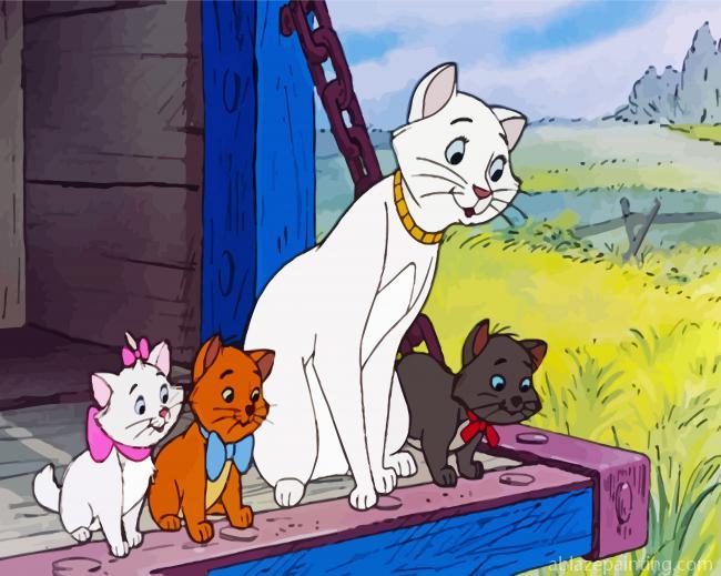 The Aristocats Characters Kittens Paint By Numbers.jpg