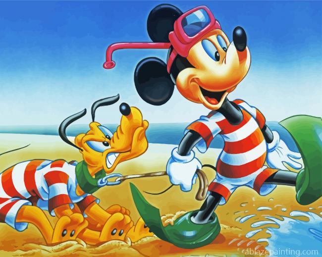 Pluto And Mickey Mouse Paint By Numbers.jpg