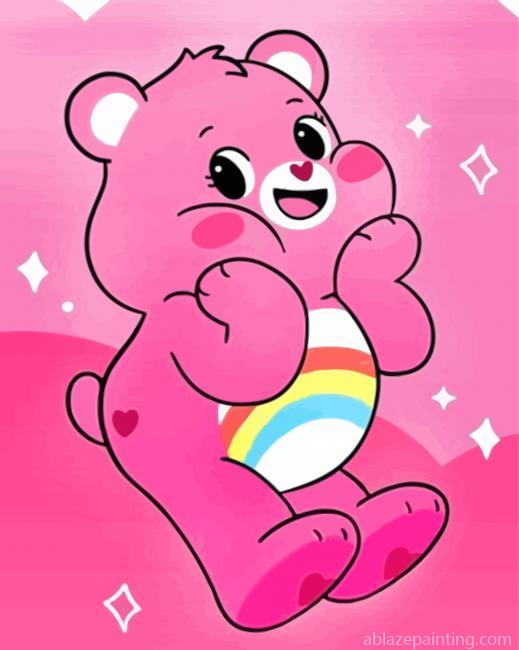 Cute Pink Bear Paint By Numbers.jpg