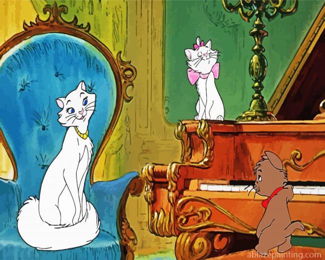 The Aristocats Mother And Kittens Paint By Numbers.jpg