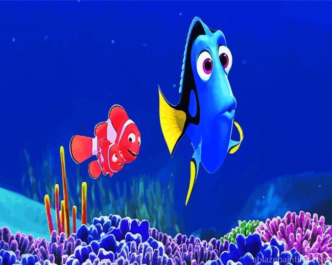 Dory And Clownfishes Paint By Numbers.jpg