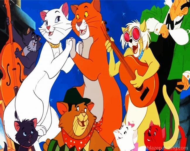 The Aristocats Characters Dancing Paint By Numbers.jpg