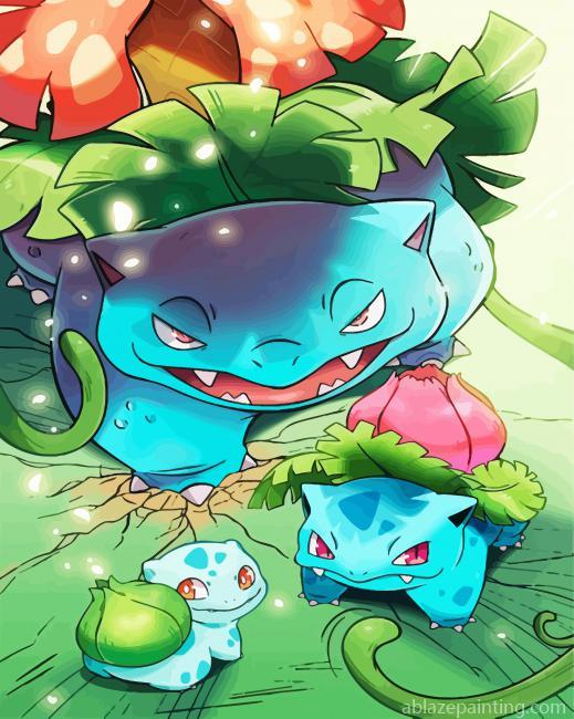 Bulbasaur Family Paint By Numbers.jpg