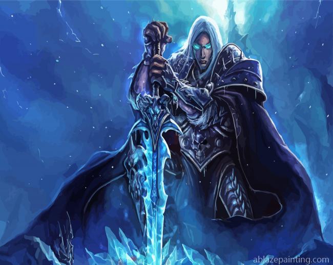 Arthas Menethil With His Sword Paint By Numbers.jpg
