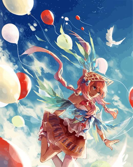 Anime Girl Balloons Paint By Numbers.jpg