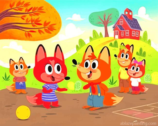 Baby Foxes Paint By Numbers.jpg