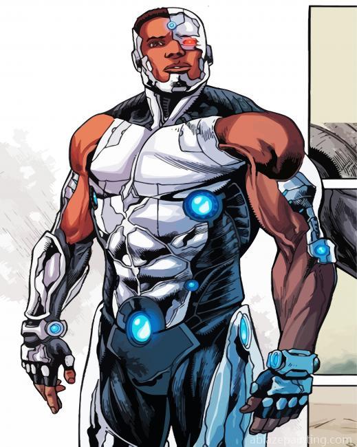 Cyborg Black Man Paint By Numbers.jpg