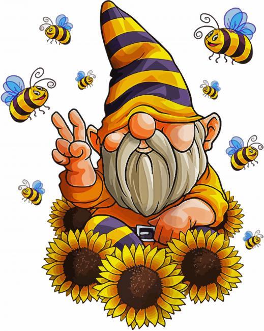 Dwarf And Bees Paint By Numbers.jpg