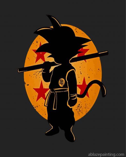 Son Goku Silhouette Paint By Numbers.jpg
