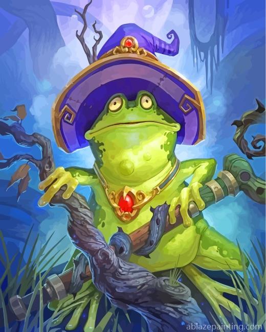 Green Witch Frog Paint By Numbers.jpg