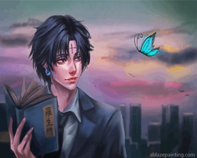 Chrollo Lucilfer With Butterfly Paint By Numbers.jpg