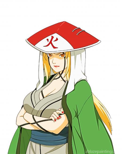 Tsunade With Japanese Hat Paint By Numbers.jpg