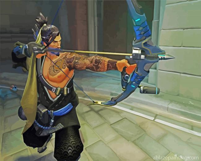 Hanzo Video Game Character Paint By Numbers.jpg