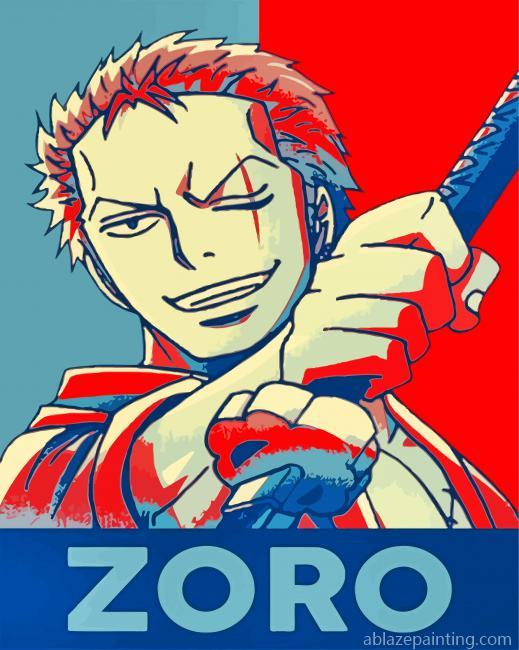 Zoro One Piece Illustration Paint By Numbers.jpg
