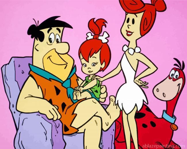 Flintstones Cartoons Characters Paint By Numbers.jpg