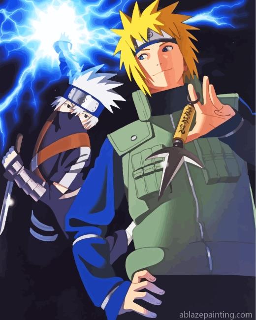 Minato Namikaze And Kakashi Hatake Paint By Numbers.jpg