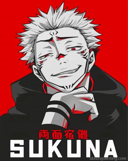 Sukuna Character Poster Paint By Numbers.jpg