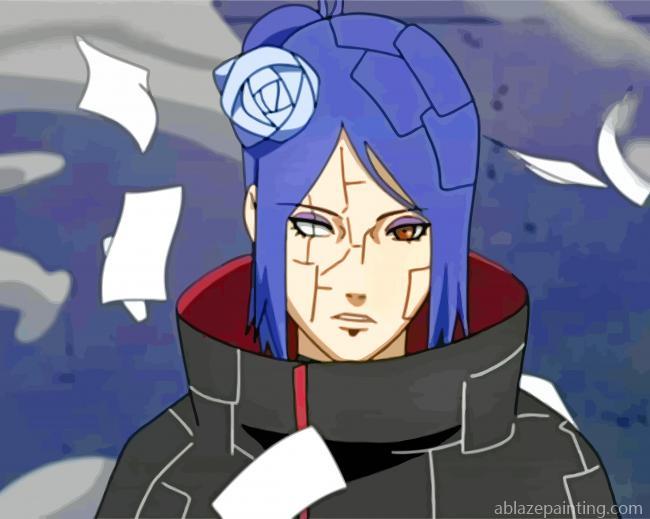 Konan From Naruto Anime Paint By Numbers.jpg