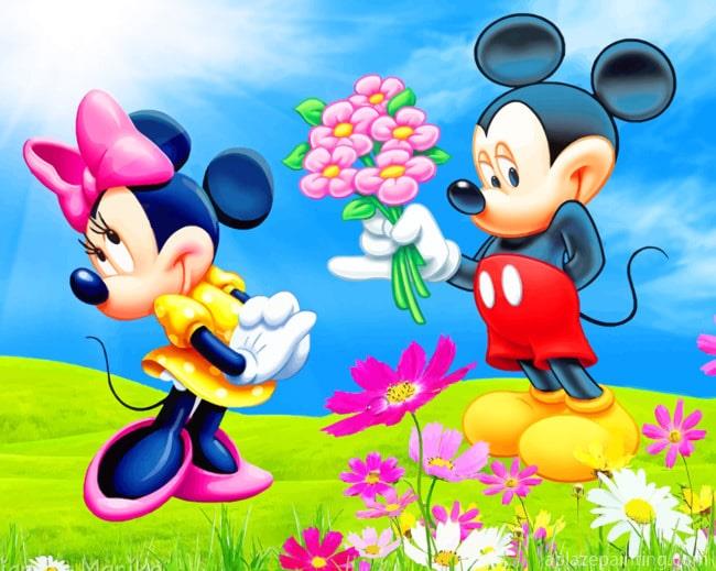 Mickey And Minnie Cartoons Paint By Numbers.jpg