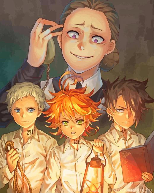 Characters Of The Promised Neverland Paint By Numbers.jpg