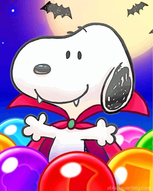 Snoopy Dog Cartoons Paint By Numbers.jpg