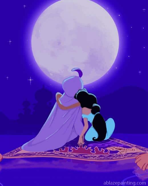 Aladdin And Jasmine Watching Moon New Paint By Numbers.jpg