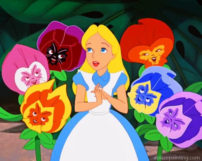 Alice With Talking Flowers Animations Paint By Numbers.jpg