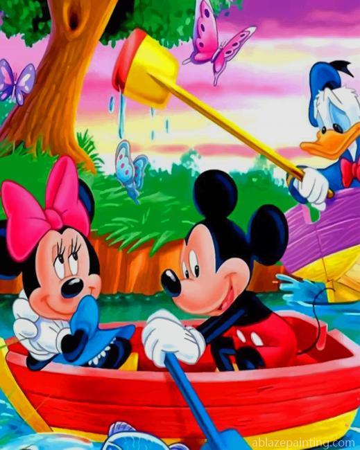 Mickey Duck And Minnie On The Boat New Paint By Numbers.jpg