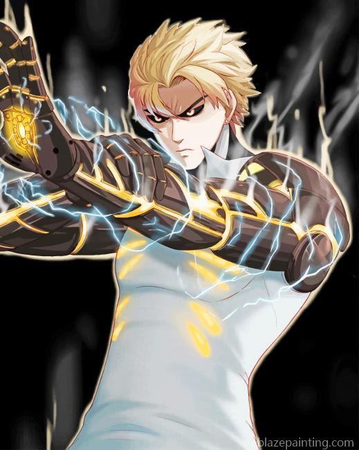 One Punch Man Genos New Paint By Numbers.jpg