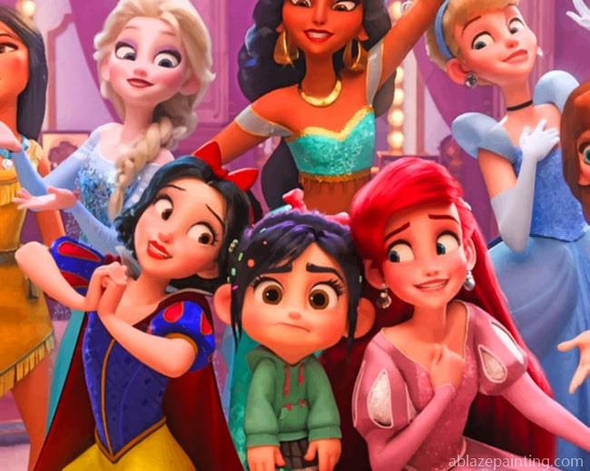 Princesses Of Disney Gathered Cartoons Paint By Numbers.jpg