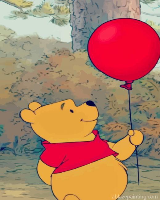 Winnie The Pooh Red Balloon New Paint By Numbers.jpg