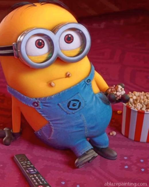 Minions Eating Pop Corn New Paint By Numbers.jpg