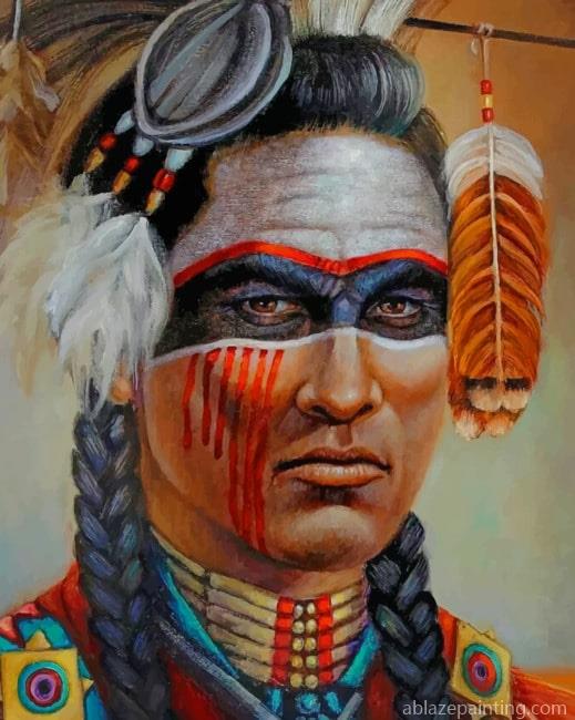 Native American Man Paint By Numbers.jpg