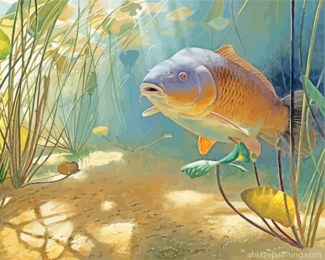 Carp Fish Underwater Paint By Numbers.jpg