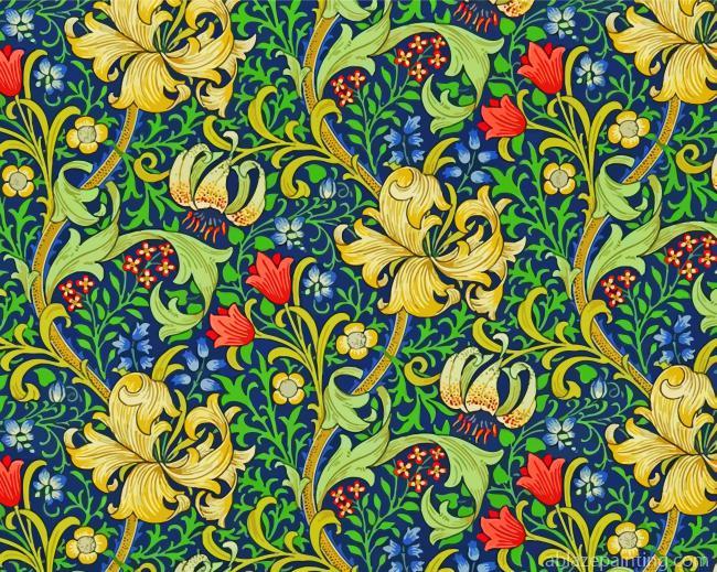 William Morris Golden Lily Paint By Numbers.jpg