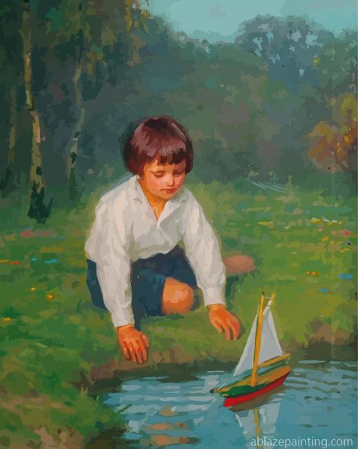 Boy With A Sailboat Simon Glucklich Paint By Numbers.jpg