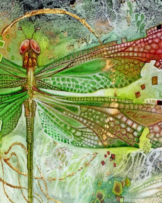 Green Dragonfly Paint By Numbers.jpg