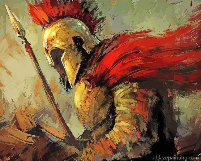 Warrior Spartan Art Paint By Numbers.jpg
