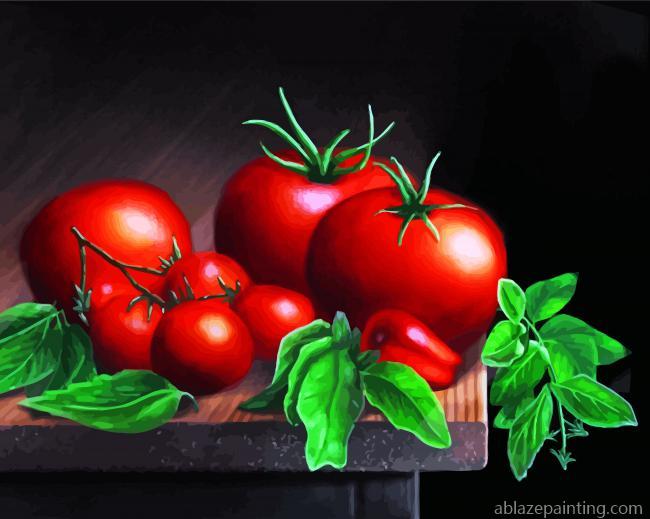 Tomatoes And Basil Still Life Paint By Numbers.jpg