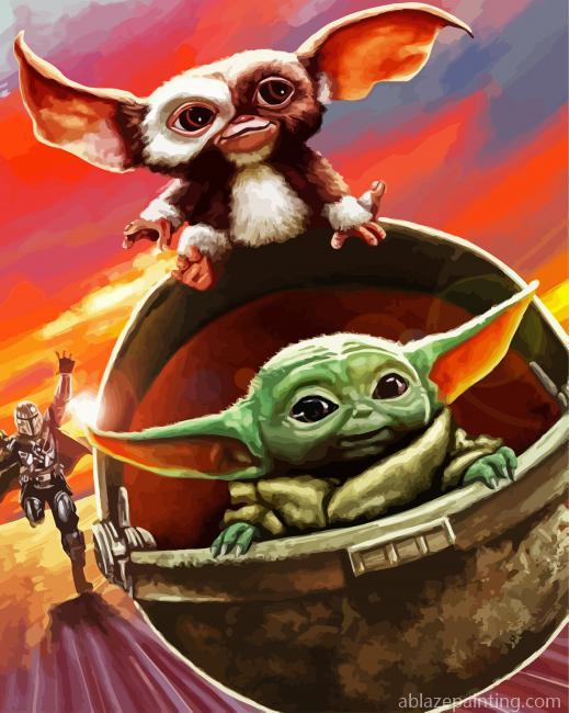 Baby Yoda And Gizmo Paint By Numbers.jpg
