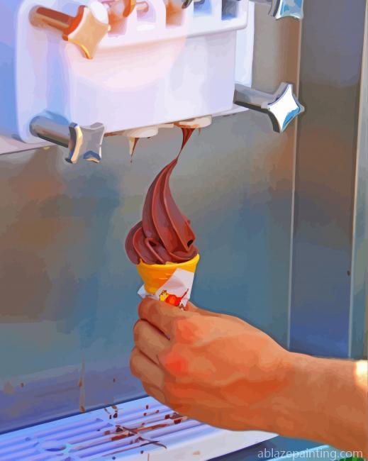 Making Chocolate Ice Cream Cone Paint By Numbers.jpg