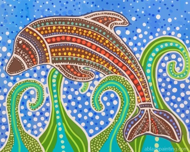 Aboriginal Dolphin Paint By Numbers.jpg