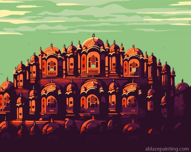 Illustration Hawa Mahal Paint By Numbers.jpg