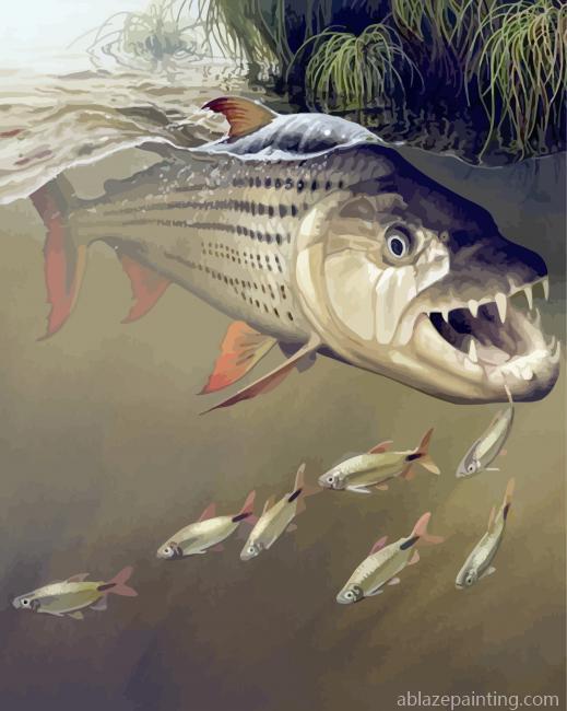 Tigerfish Underwater Art Paint By Numbers.jpg