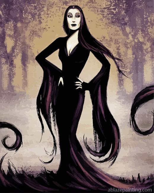 Morticia Addams Art Paint By Numbers.jpg