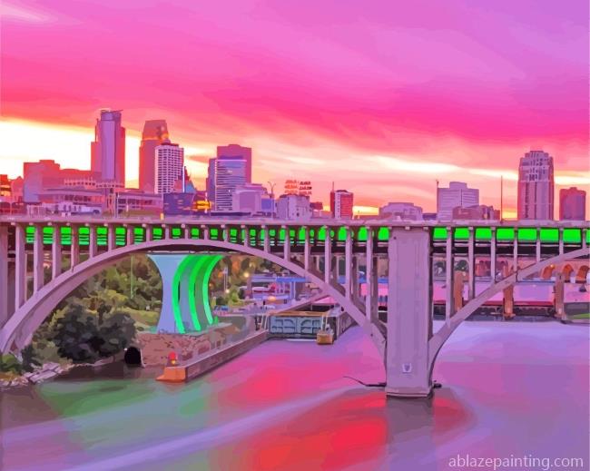 Minneapolis At Sunset Paint By Numbers.jpg